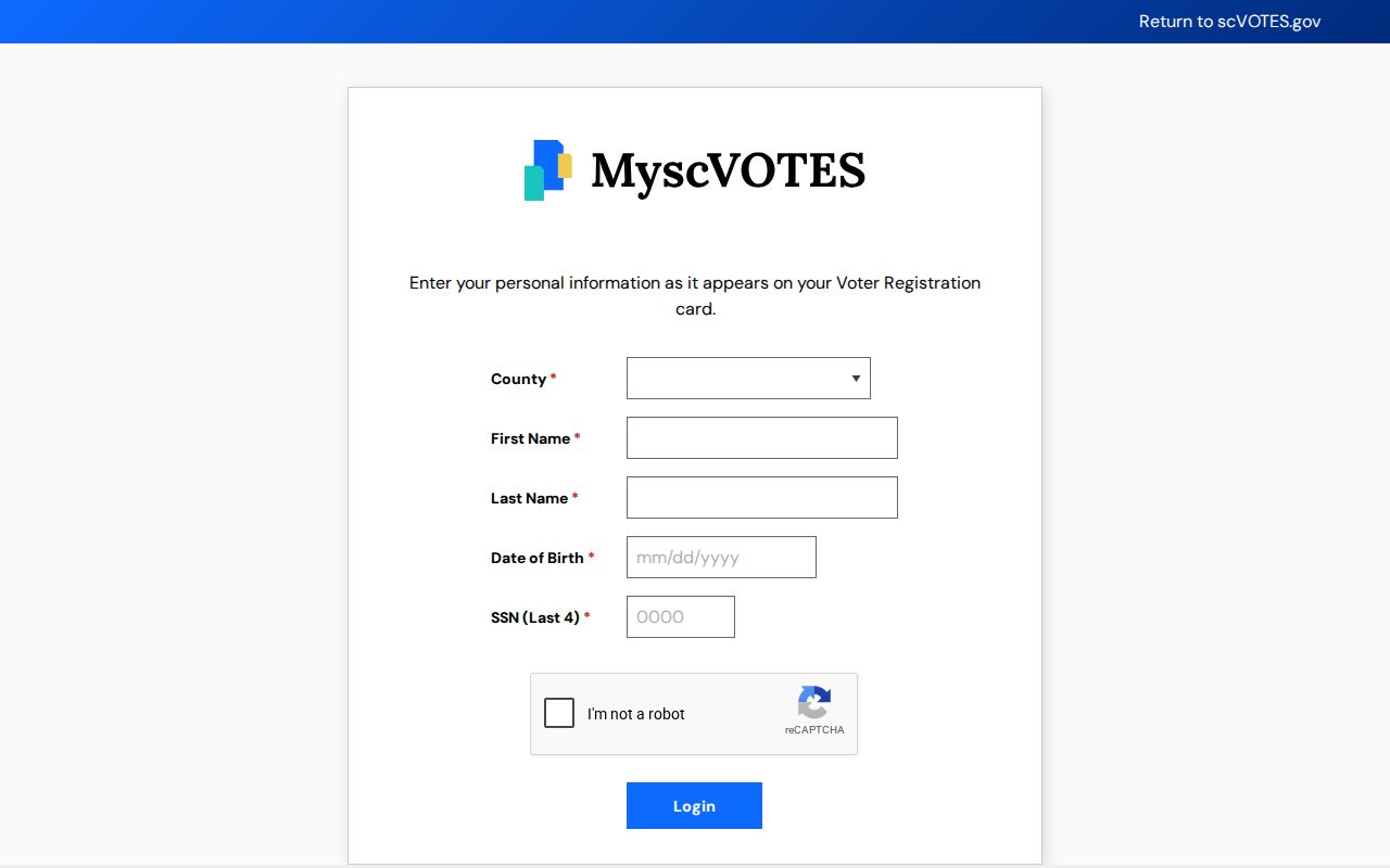 Carolina Forest residents directory MySCVotes voter verification